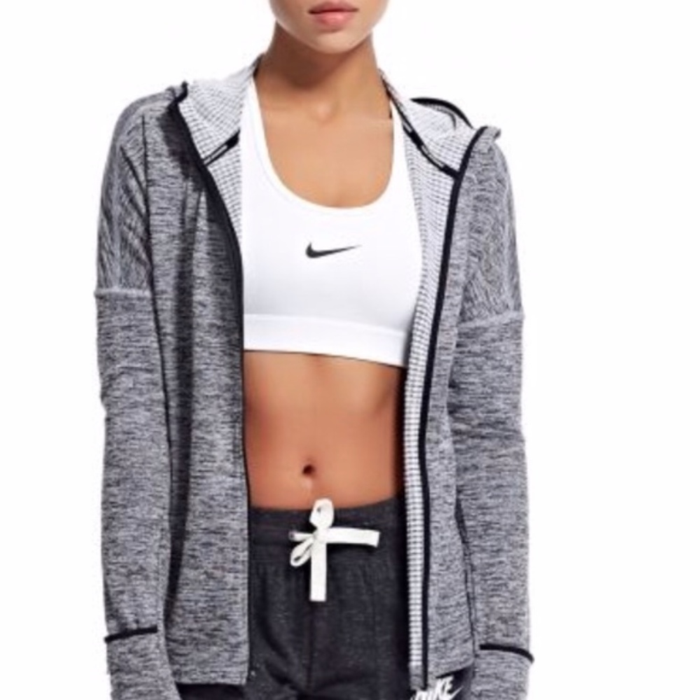 Nike Black Heather Therma Sphere Element L/S ZipRunning Hood XS